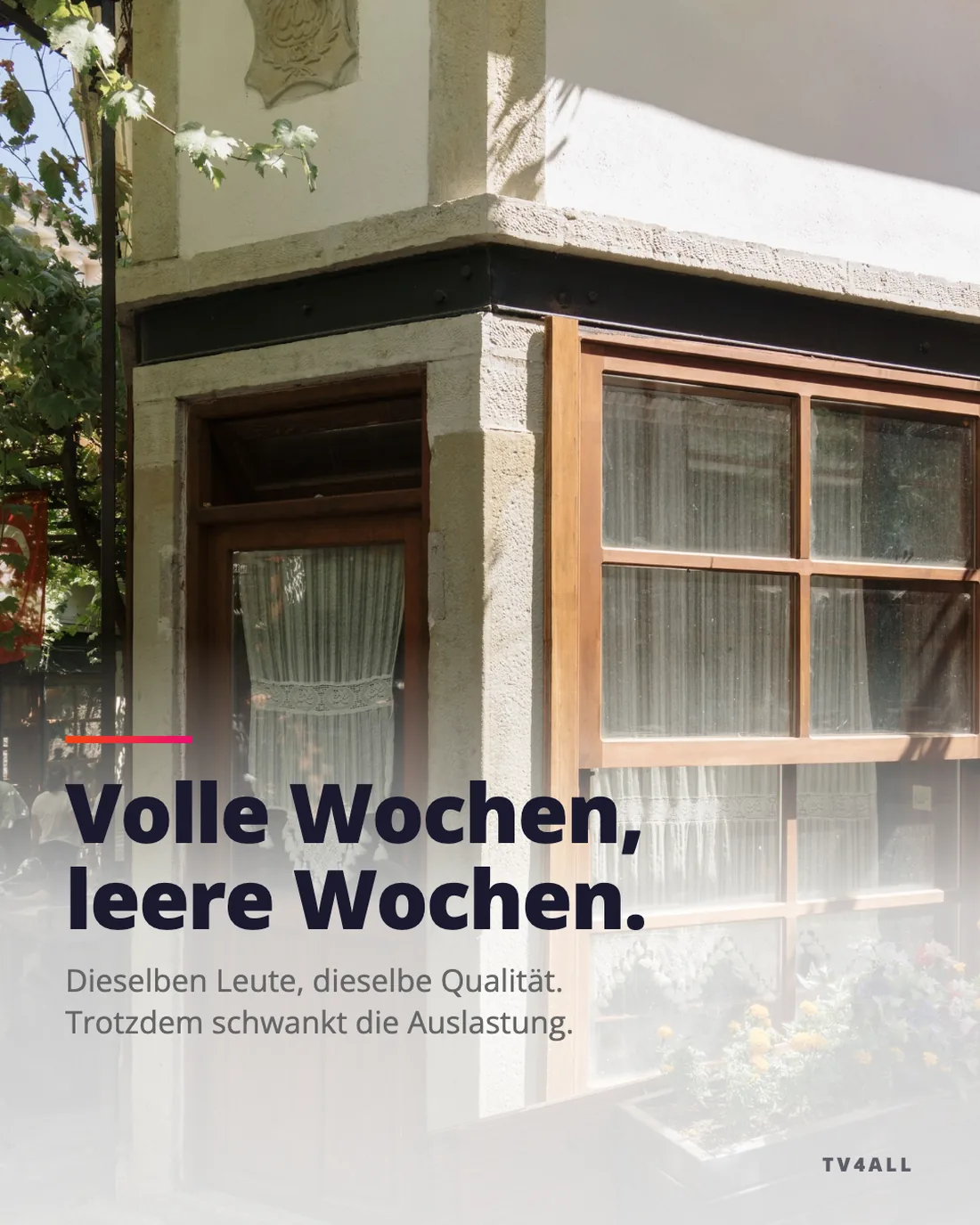 kmu-PA-S2-V1, Volle Wochen, leere Wochen.