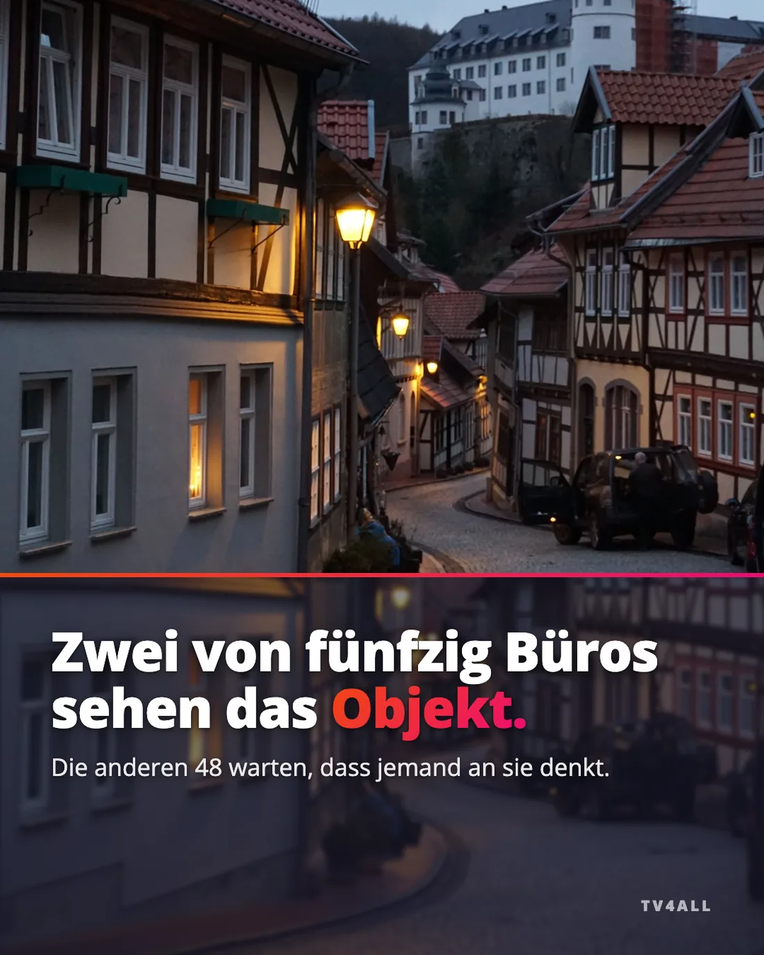 makler-PA-S1-V2, Zwei von fünfzig Büros sehen das Objekt.