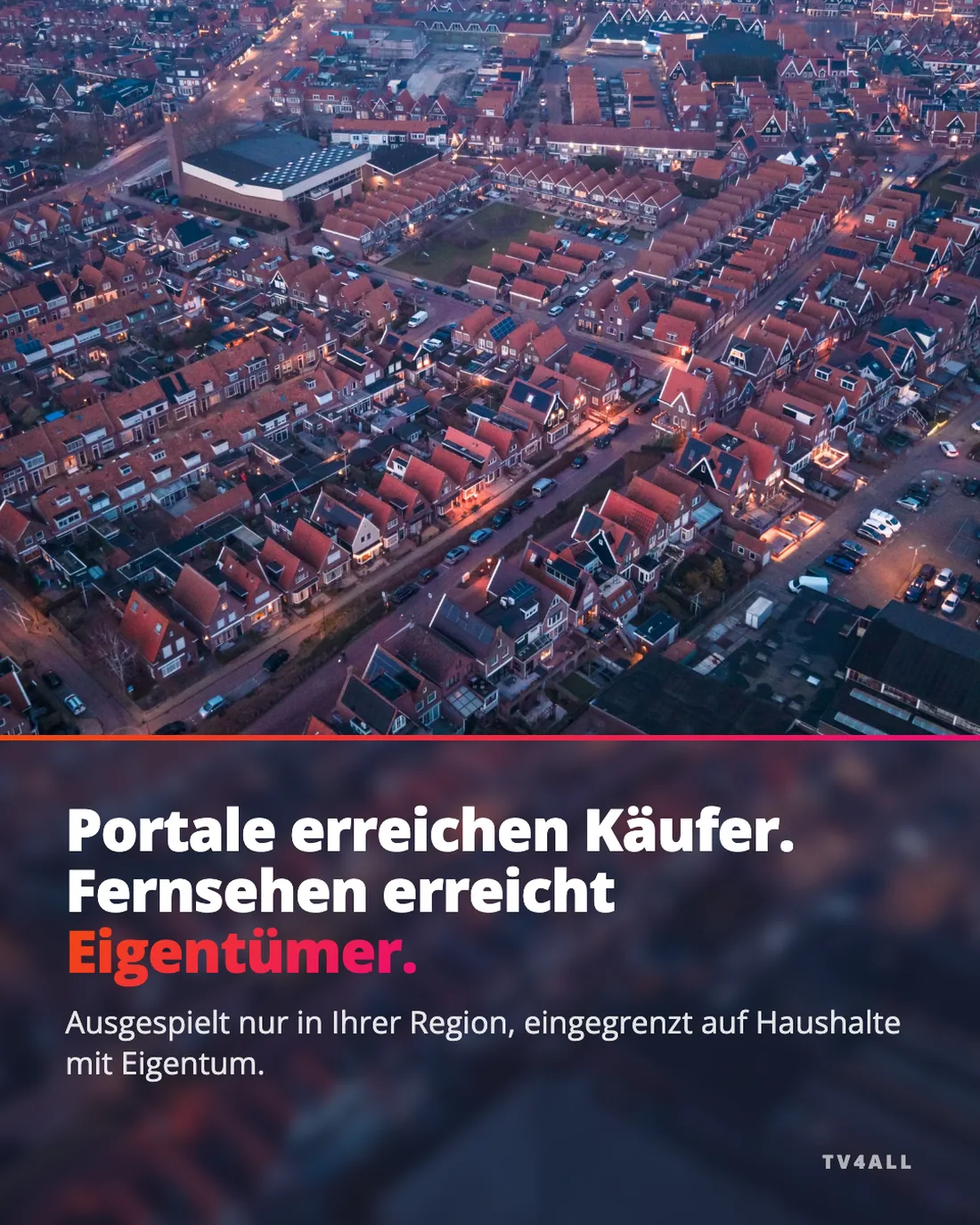 makler-SA-S1-V2, Portale erreichen Käufer. Fernsehen erreicht Eigentümer.